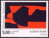 Création pour la Poste d'Alberto Buri - 5.00f multicolore