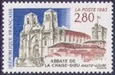 Abbaye de la Chaise-Dieu - 2.80f brun, bleu et vert