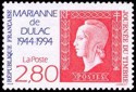 Timbre du carnet journée du timbre de 1994 - 2.80f rouge et bleu