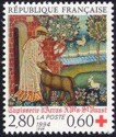 Timbre Croix-rouge - Saint Vaast - 2.80f + 0.60f multicolore