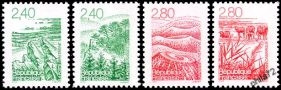 Série Les Régions Françaises - 4 timbres