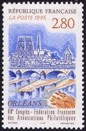 Orléans - 2.80f brun, brun-orange et bleu
