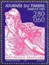 Semeuse 1903 80 et 60c - 2.80f + 0.60f bleu et rose-violacé