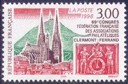 Clermont-Ferrand - 3.00f brun, rouge et vert