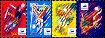 Série France 98 - 4 timbres