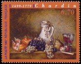 Raisins et Grenades de Chardin - 6.70f multicolore