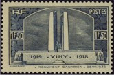 Monument de Vimy - 1f50 bleu
