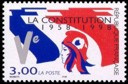 Constitution de la Vè République - 3.00f multicolore