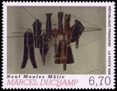 Les neufs moules Malic de Duchamp - 6.70f multicolore