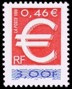 Euro - 3.00f rouge et bleu