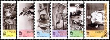 Série célébrités - grands photographes - 6 timbres
