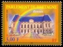 Parlement de Bretagne - 3.00f multicolore
