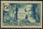Exposition Internationale Paris 1937 - 1f50 bleu-vert