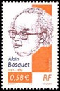 Variété Hommage à l'écrivain Alain Bosquet - 0.58€ multicolore sans bande phosphorescente