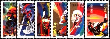 Série grands interprètes de jazz - 6 timbres