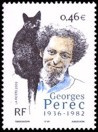 20ème anniversaire de la mort de l'écrivain Georges Perec - 0.46€ multicolore
