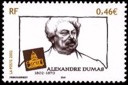 Bicentenaire de la naissance de l'écrivain Alexandre Dumas - 0.46€ multicolore