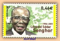 Léopold Sédar Senghor - 0.46€ multicolore
