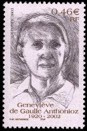 Hommage à Geneviève de Gaulle Anthonioz - 0.46€ brun et noir