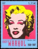 Andy Warhol portrait de Marilyn - 1.11€ multicolore