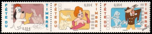 Série Tex Avery 2008 - 3 timbres gommé