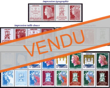 Série complète Marianne 40 ans Périgueux en 4 impressions différentes - 14 timbres
