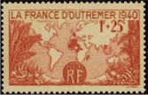 France d'outre-mer - 1f25 rouge