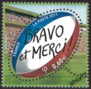 Hors programme philateliquele Rugby Bravo et Merci 2011 - 0.60€ multicolore