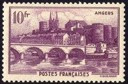 Angers - 10f violet-foncé