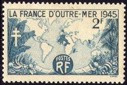 France d'outre-mer - 2f vert-bleu