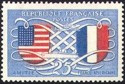 Amitié franco-américaine - 25f bleu et rouge