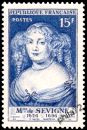 Madame de Sévigné - 15f bleu-clair