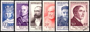 Série Valéry - 6 timbres