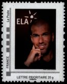 IDT Jela Zinedine Zidane 2009 tirage autoadhésif - TVP 20g - lettre prioritaire provenant du collector