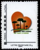 IDT La forêt des Landes 2009 tirage autoadhésif - TVP 20g - lettre prioritaire provenant du collector