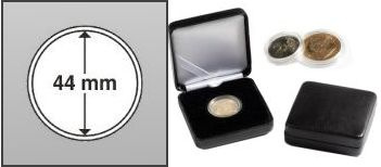 Ecrin numismatique NOBILE en métal pour monnaie ou capsule de 44 mm