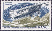Lindbergh Nungesser et Coli - 1.90f bleu-vert, olive et bleu-noir