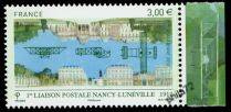Nancy-Lunéville - 3.00€ multicolore provenant du bloc feuillet avec marge illustrée