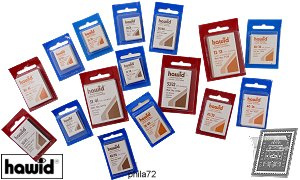 Pochettes Hawid Simple soudure fond transparent au format 26 x 20 mm - paquet de 50 pochettes