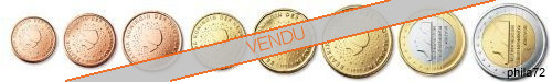 Série complète pièces 1 cent à 2 euros Pays-Bas année 2000 UNC