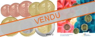Série complète pièces 1 cent à 2 euros Pays-Bas année 2014 UNC sous blister - effigie du roi Willem Alexander