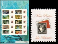 Série les Impressionnistes tirage autoadhésif - TVP 20g - lettre prioritaire multicolore 10 timbres logo privé (notre passion)