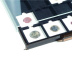 Médaillier numismatique MB tiroir de 20 cases carrées pour monnaies sous étuis carton