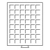 Médaillier SMART tiroir de 48 cases carrées pour jeton de caddies jusqu'à 24 mm
