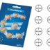Série de 8 capsules rondes CAPS pour monnaies 1 cent à 2 euros