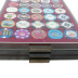 Médaillier MB tiroir cases carrées pour 30 jetons de poker