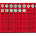 Plateau numismatique GRANDE VALISE de 60 cases carrées pour monnaies jusqu’à 27 mm