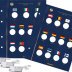 Feuilles numismatiques VISTA de 1x11 et 1x 12 cases pour pièces de 2 euros 30 ans du drapeau de l'UE