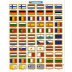 Jeux d’étiquettes euro autocollantes pour feuilles VISTA - drapeaux
