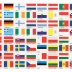 drapeaux autocollants pour abum monnaies PREMIUM Euro universel 